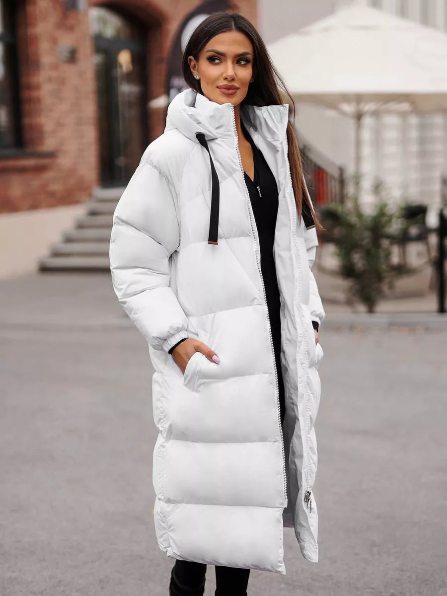 Moteriškas baltos spalvos paltas Izabel